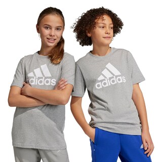 Foto 3 | Playera Essentials Big Logo Algodón Adidas Gris Niños
