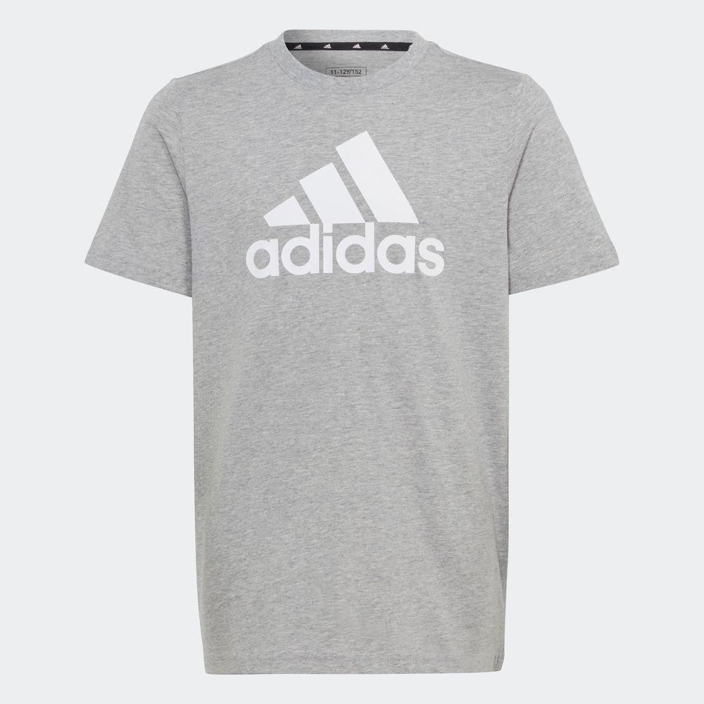 Foto 5 pulgar | Playera Essentials Big Logo Algodón Adidas Gris Niños