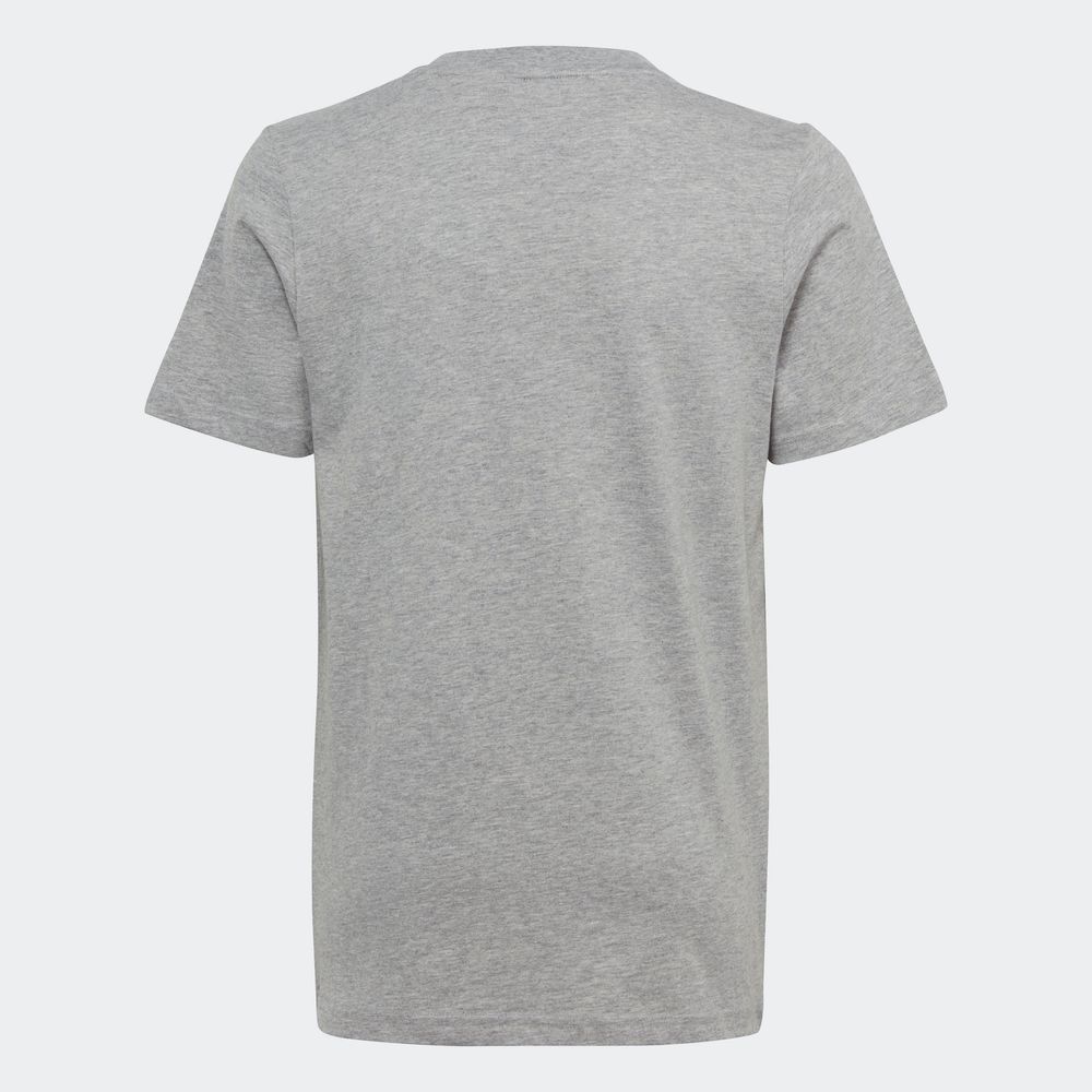 Foto 6 | Playera Essentials Big Logo Algodón Adidas Gris Niños