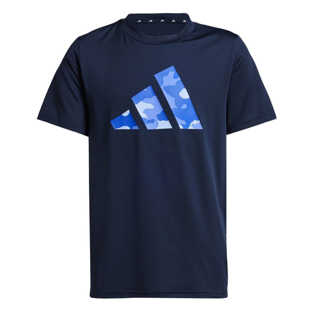 Foto 1 | Playera Train Essentials Seasonal Print Adidas Azul Niños