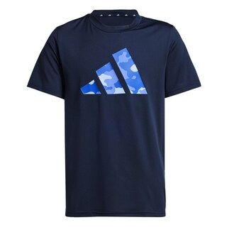 Foto 1 | Playera Train Essentials Seasonal Print Adidas Azul Niños