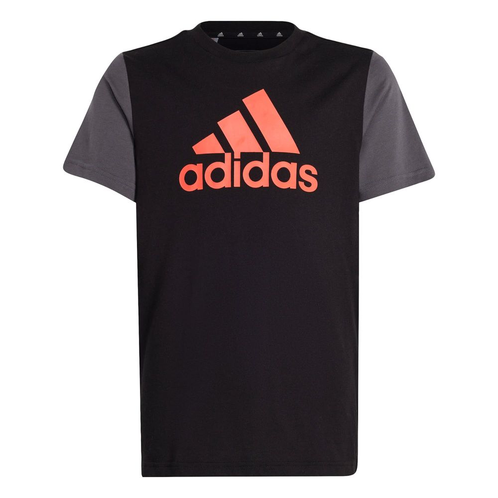 Foto 1 | Playera Essentials Big Logo Colorblock Kids Adidas Negro Niños