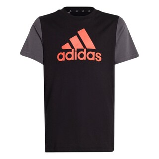 Foto 1 | Playera Essentials Big Logo Colorblock Kids Adidas Negro Niños