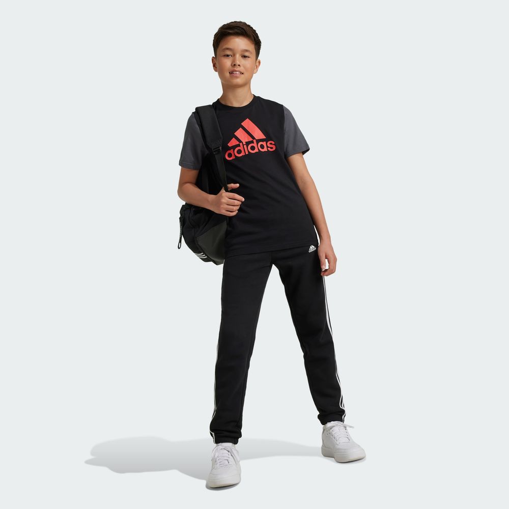 Foto 7 pulgar | Playera Essentials Big Logo Colorblock Kids Adidas Negro Niños