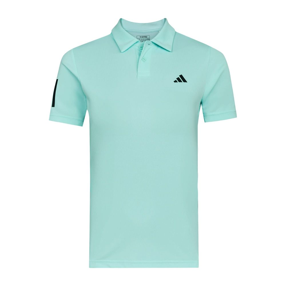 Foto 2 pulgar | Playera Polo Club De Tenis 3 Franjas Adidas Turquesa Niños