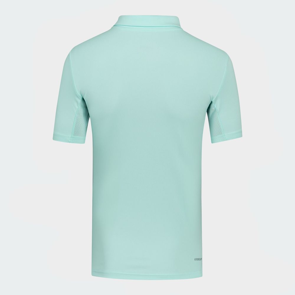 Foto 4 | Playera Polo Club De Tenis 3 Franjas Adidas Turquesa Niños