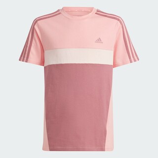 Foto 3 | Playera Tiberio 3 Franjas Colorblock De Algodón Para Niños Adidas Rosa Niños