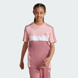 Foto 4 | Playera Tiberio 3 Franjas Colorblock De Algodón Para Niños Adidas Rosa Niños