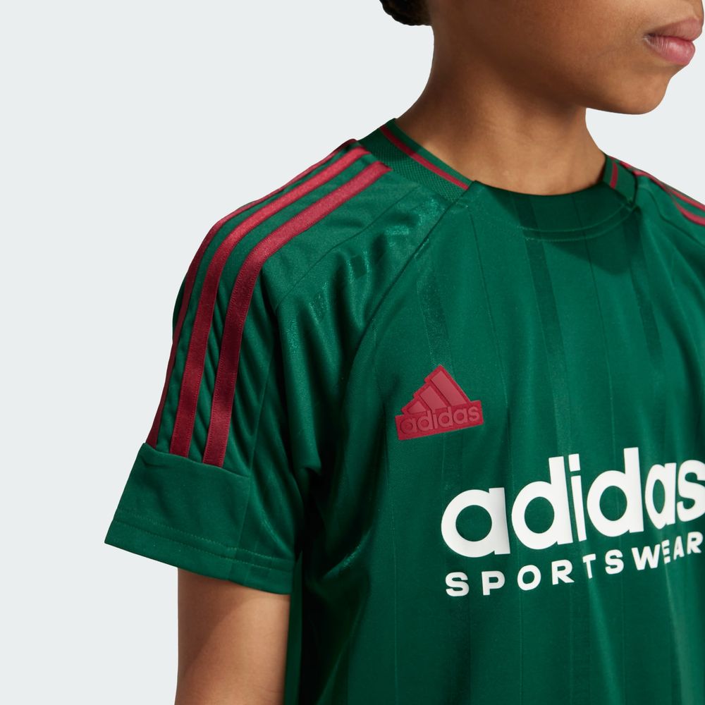 Foto 6 | Playera Tiro Nations Pack Kids Adidas Verde Niños