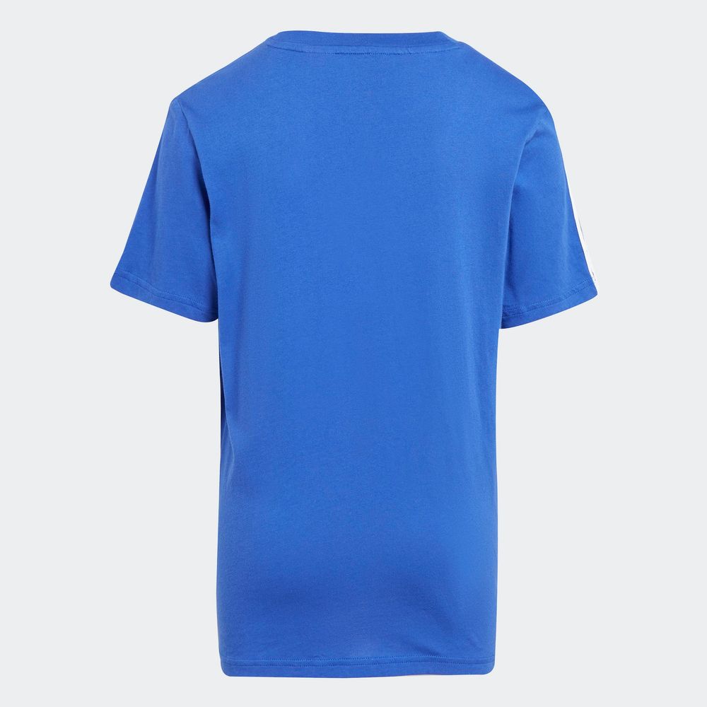 Foto 6 | Playera Tiberio 3 Franjas Colorblock De Algodón Para Niños Adidas Azul Niños