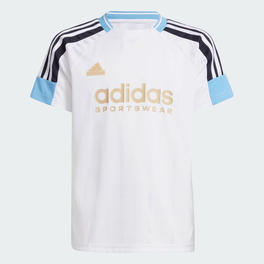 Foto 4 pulgar | Playera Tiro Nations Pack Kids Adidas Blanco Niños