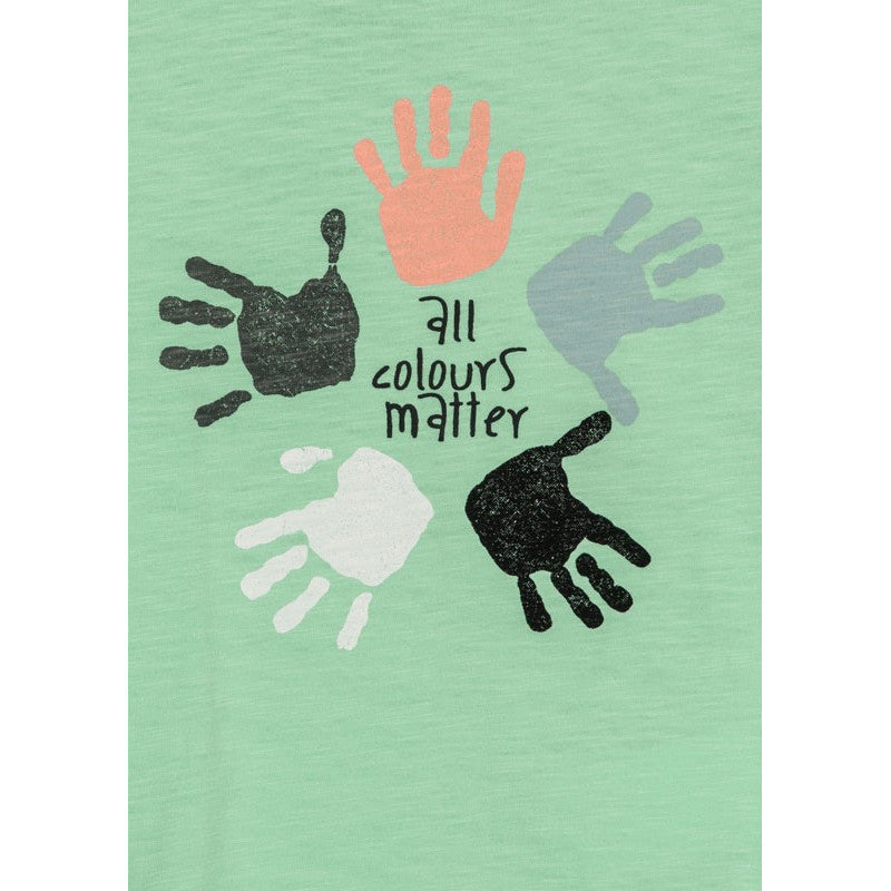 Foto 3 pulgar | Playera Manos Manga Corta “all Colours Matter” Niño Losan