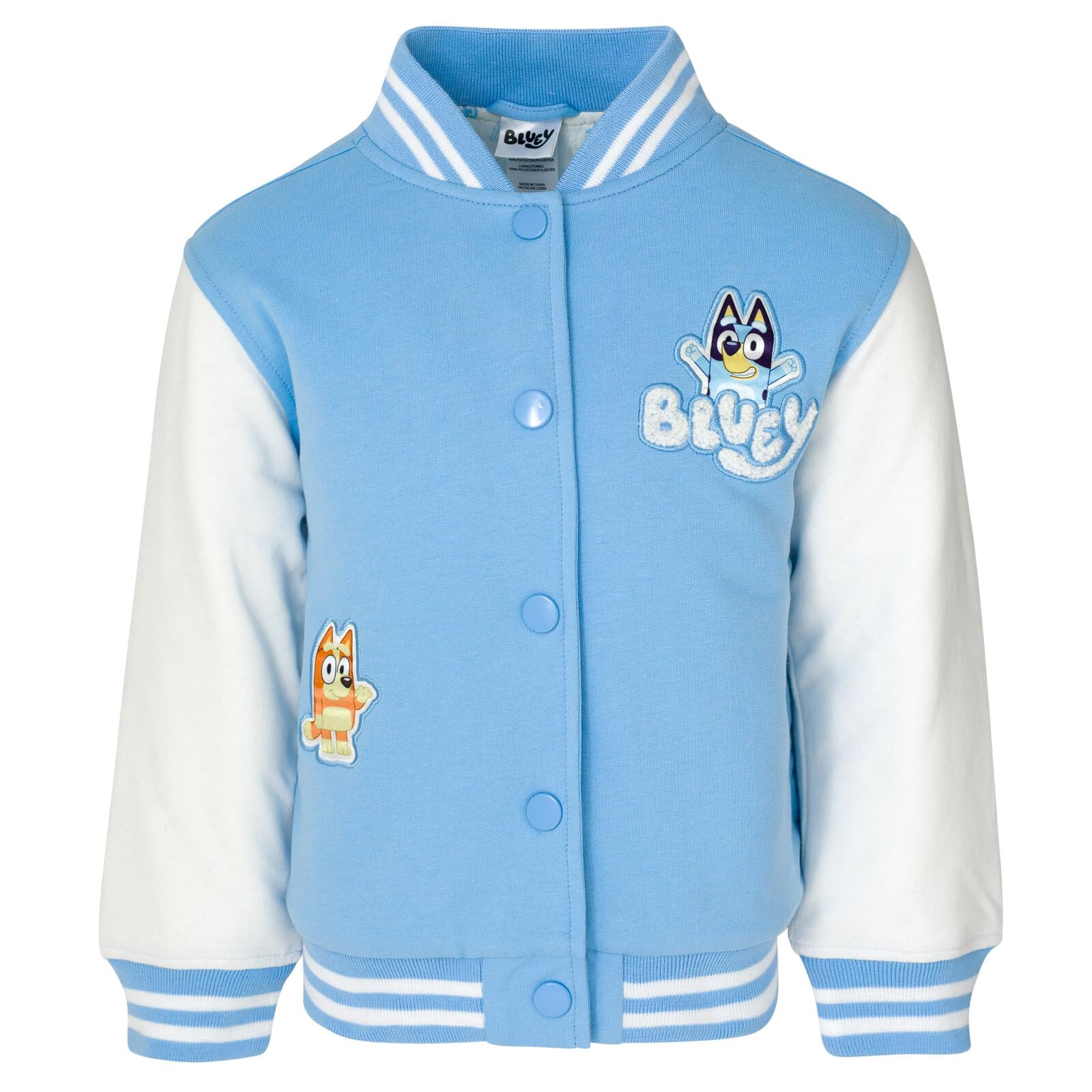 Foto 1 | Chaqueta Bluey Bingo Varsity Bomber Para Niñas Pequeñas, Talla 6 - Venta Internacional.