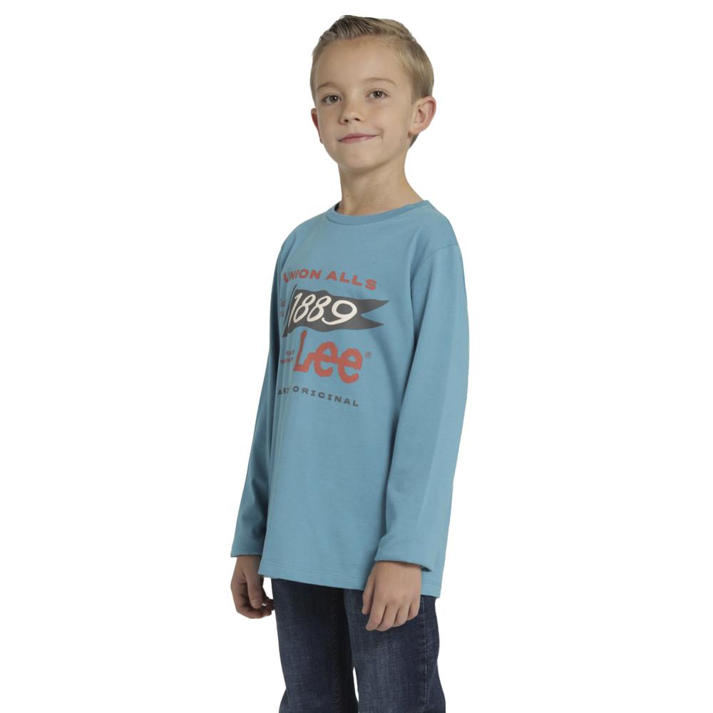 Foto 3 pulgar | Playera Niño Lee Regular Fit 265 Azul