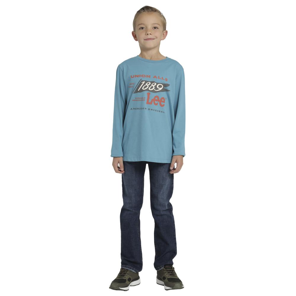 Foto 5 pulgar | Playera Niño Lee Regular Fit 265 Azul