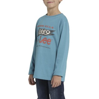Foto 5 | Playera Niño Lee Regular Fit 265 Azul
