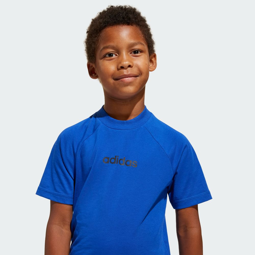 Foto 8 pulgar | Playera Essentials Kids Adidas Azul Niños