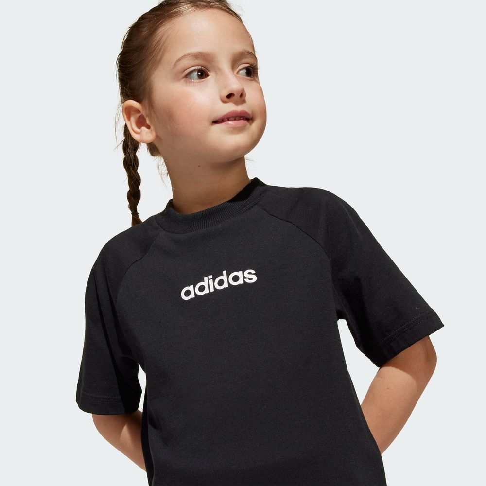 Foto 8 pulgar | Playera Essentials Kids Adidas Negro Niños