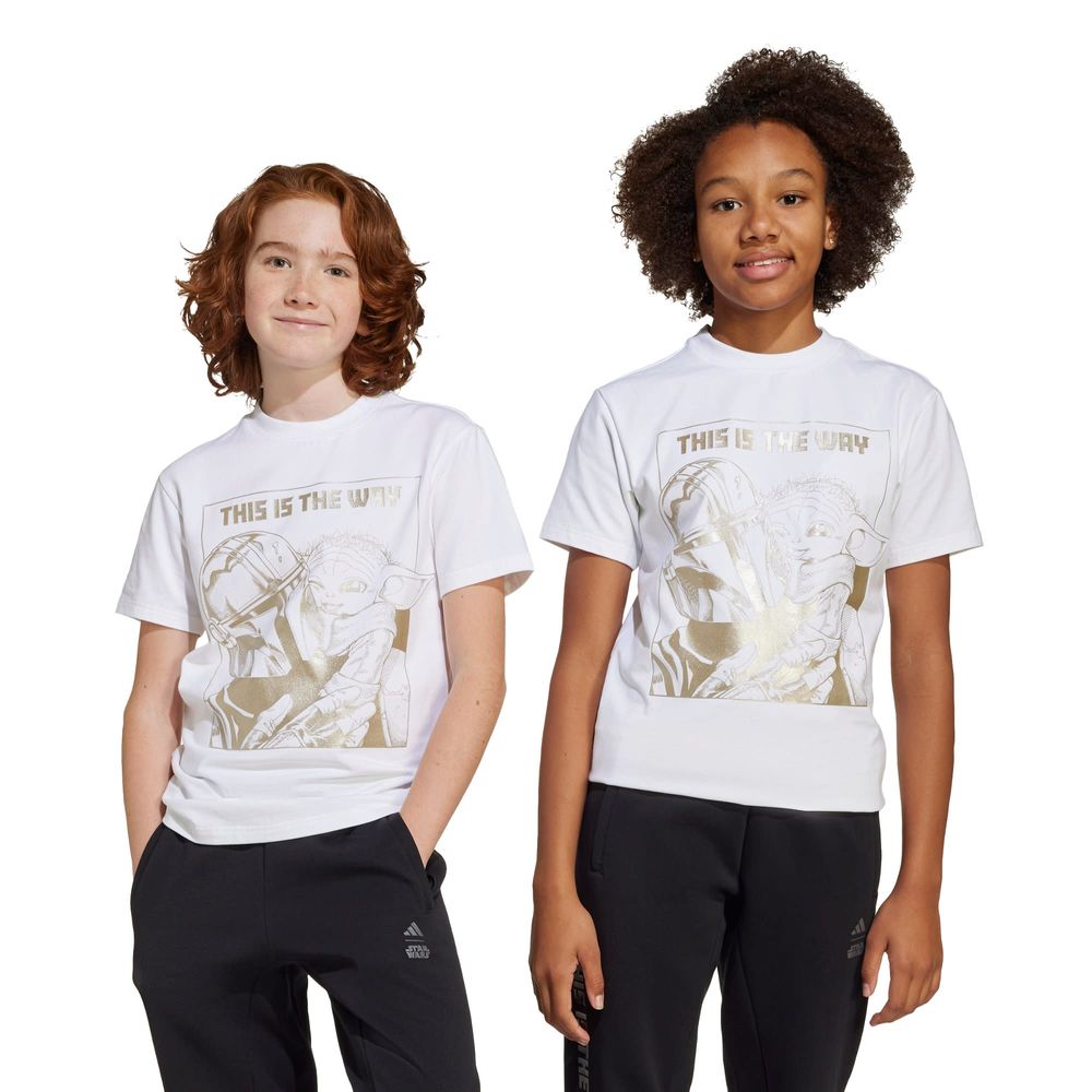 Foto 3 | J Sw Mndo Gfx T Adidas Blanco Niños