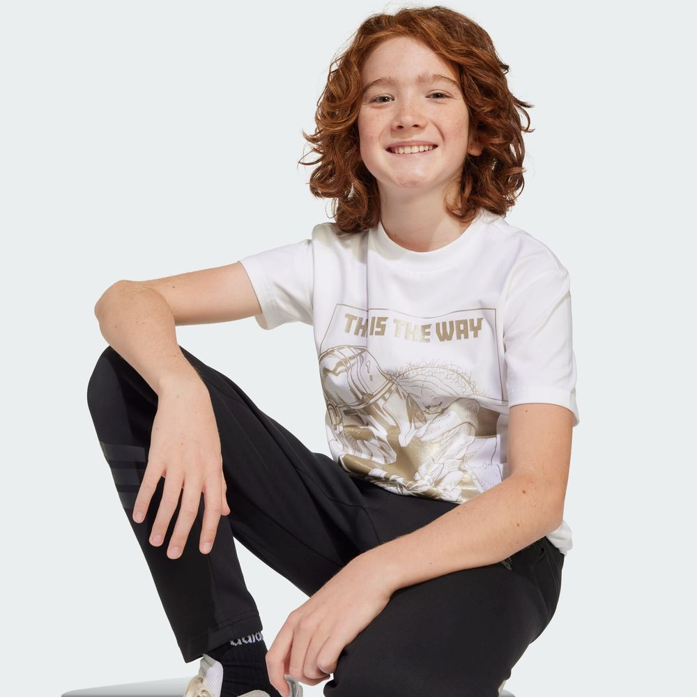 Foto 7 | J Sw Mndo Gfx T Adidas Blanco Niños