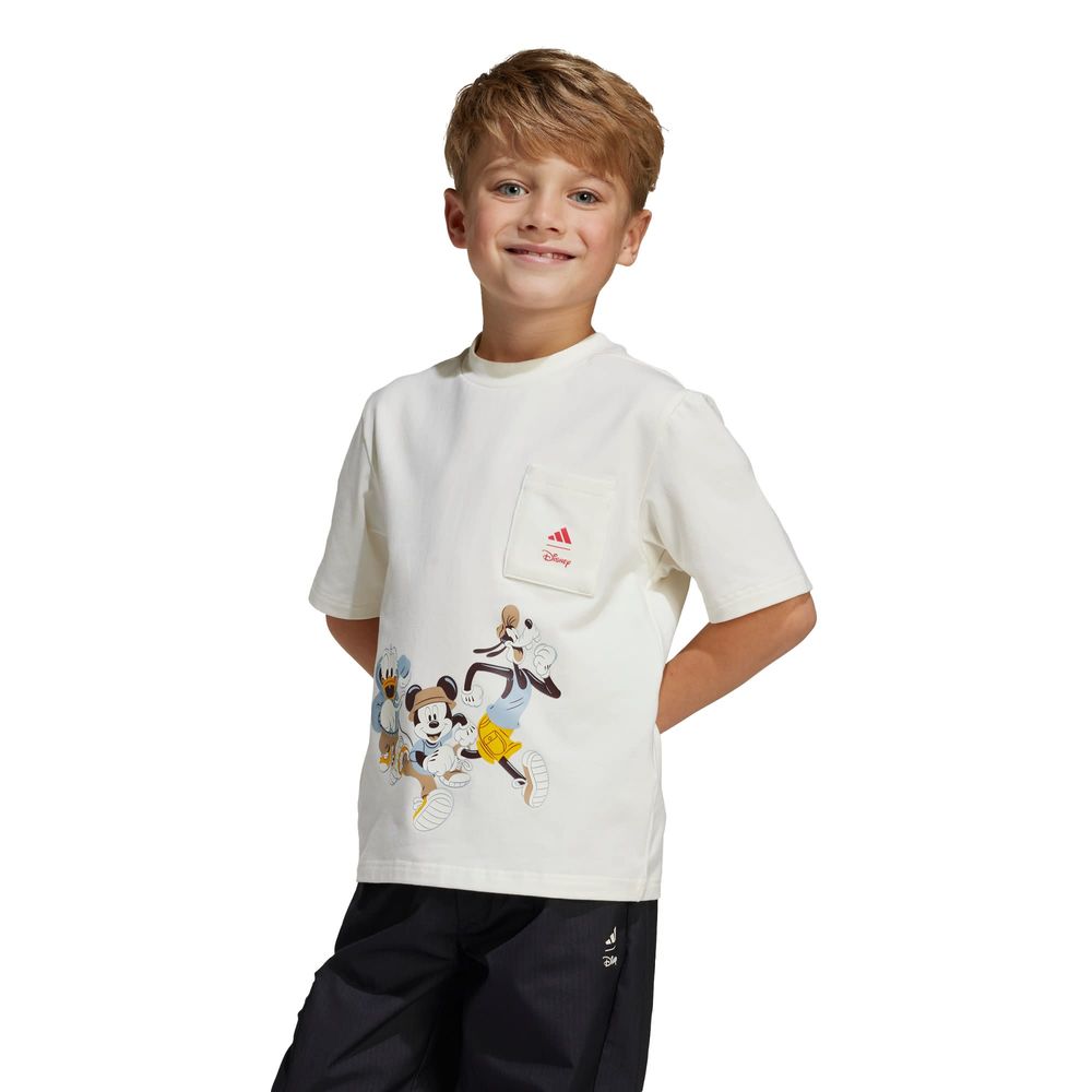 Foto 3 pulgar | Playera Adidas X Disney Mickey Mouse (niños) Adidas Blanco Niños