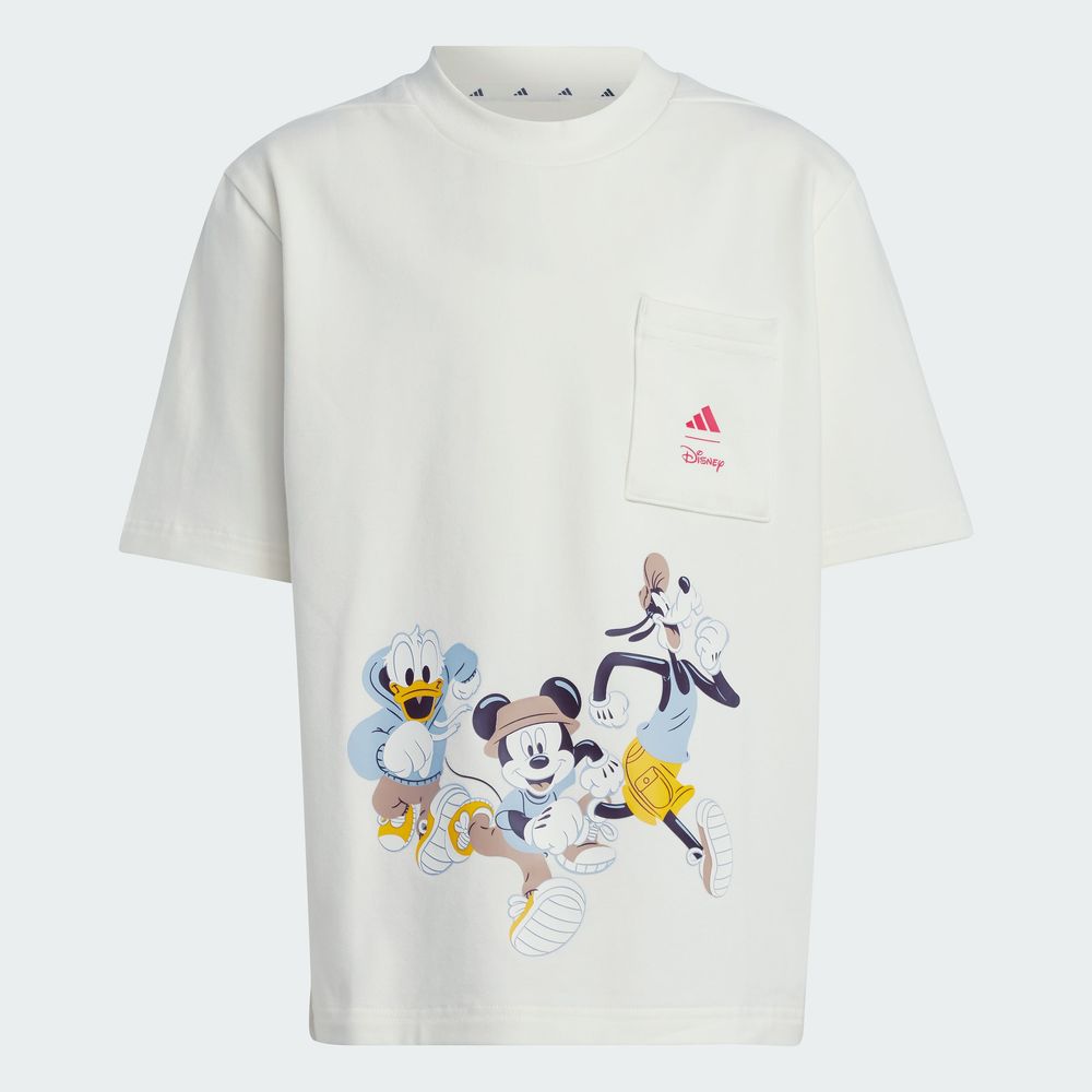 Foto 4 pulgar | Playera Adidas X Disney Mickey Mouse (niños) Adidas Blanco Niños