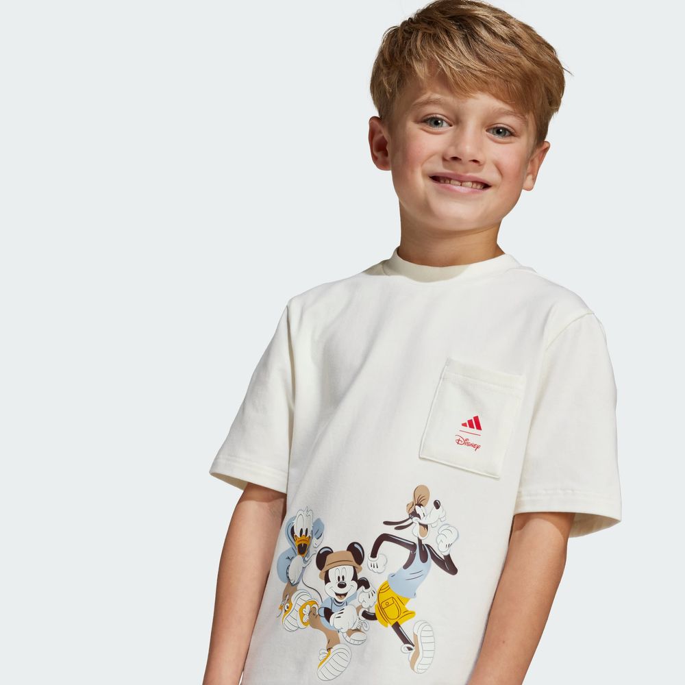 Foto 7 pulgar | Playera Adidas X Disney Mickey Mouse (niños) Adidas Blanco Niños