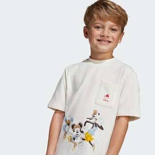 Foto 6 | Playera Adidas X Disney Mickey Mouse (niños) Adidas Blanco Niños