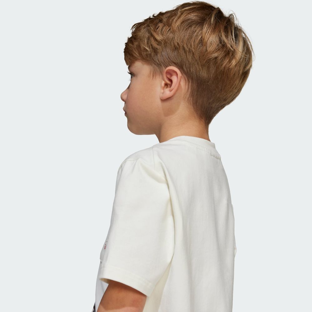 Foto 8 pulgar | Playera Adidas X Disney Mickey Mouse (niños) Adidas Blanco Niños