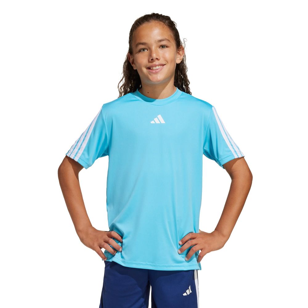 Foto 3 pulgar | Playera Adidas J Tr-es 3s Tee Azul para Niños