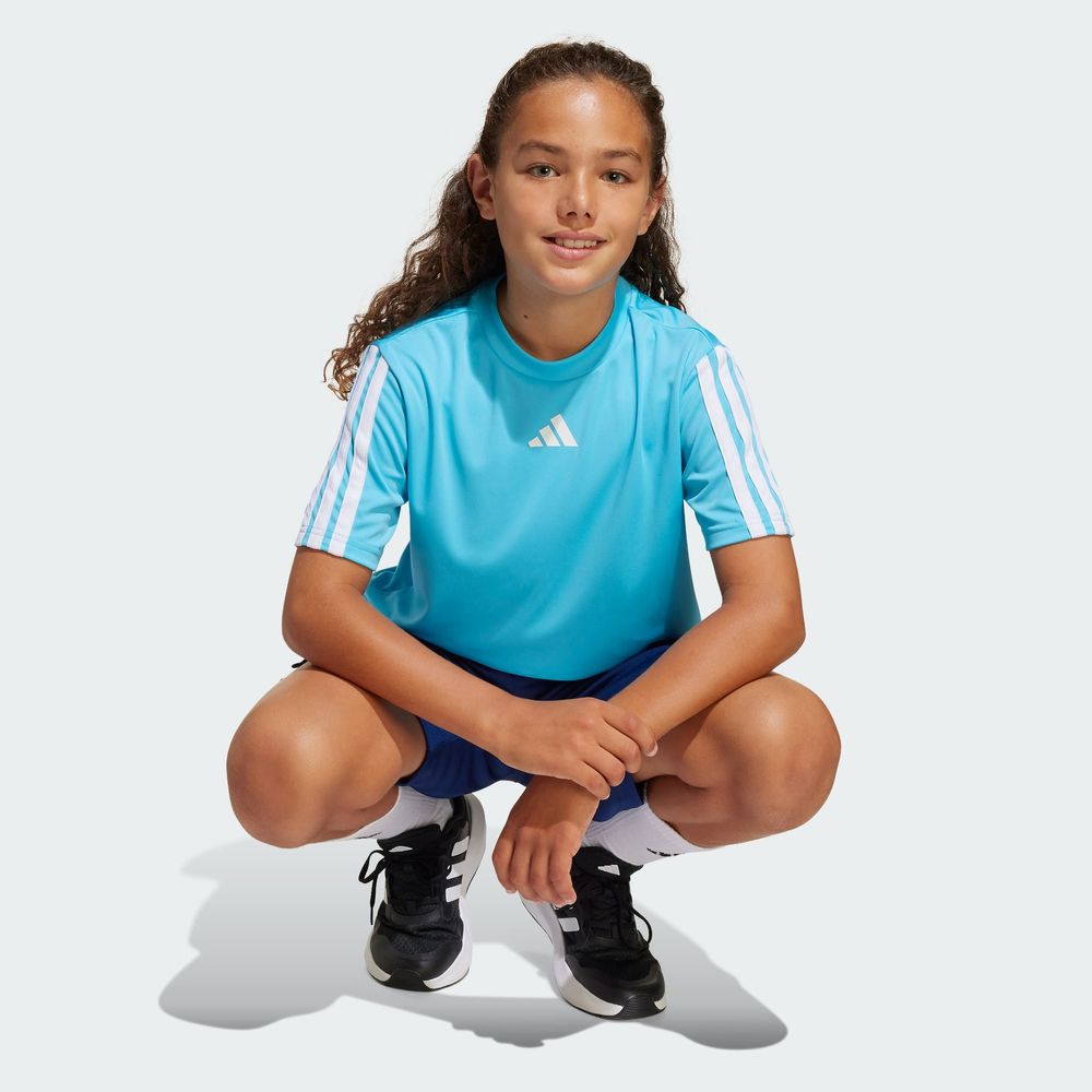 Foto 8 pulgar | Playera Adidas J Tr-es 3s Tee Azul para Niños