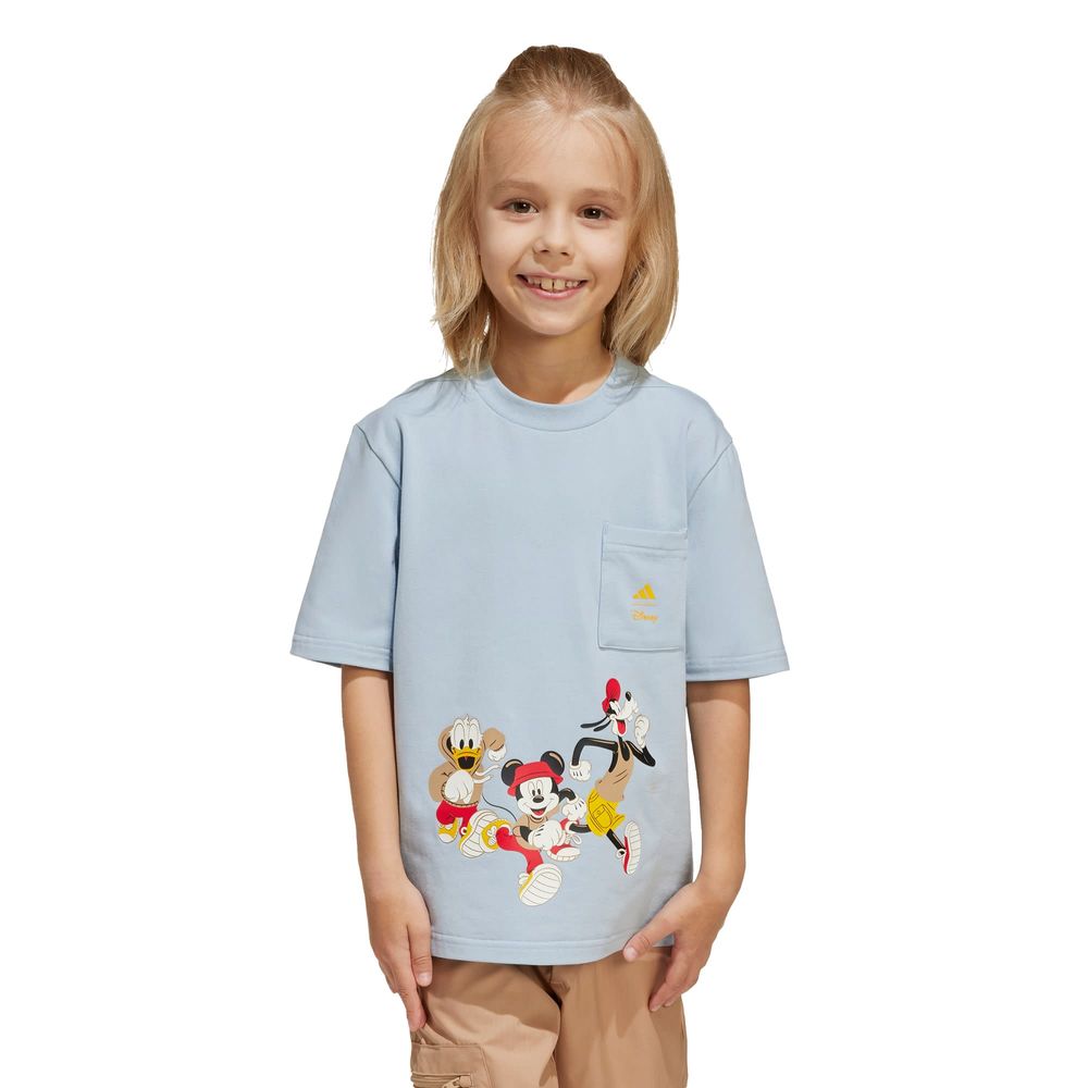 Foto 3 pulgar | Playera Adidas X Disney Mickey Mouse (niños) Adidas Azul Niños