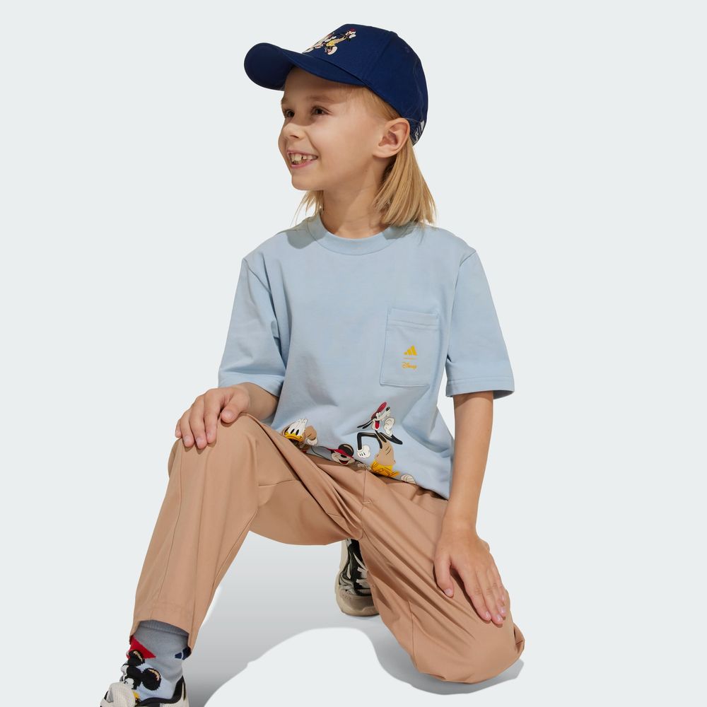 Foto 8 pulgar | Playera Adidas X Disney Mickey Mouse (niños) Adidas Azul Niños