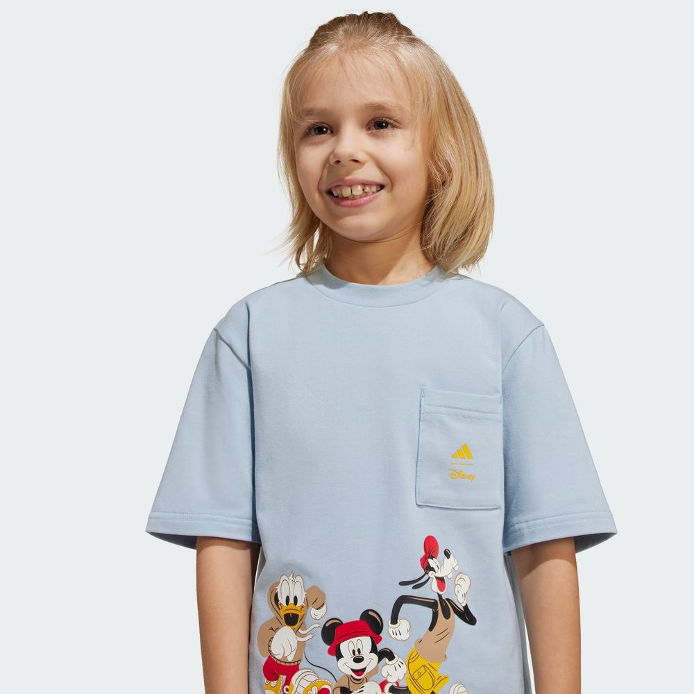 Foto 9 pulgar | Playera Adidas X Disney Mickey Mouse (niños) Adidas Azul Niños