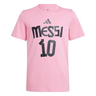 Foto 1 | Playera Messi Nombre Y Número Estampada Niños Adidas Rosa Niños