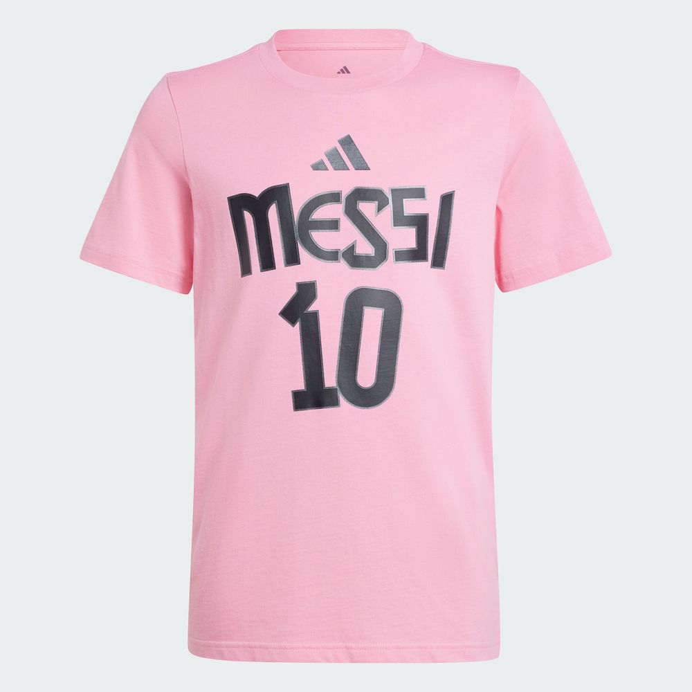 Foto 4 pulgar | Playera Messi Nombre Y Número Estampada Niños Adidas Rosa Niños