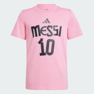 Foto 3 | Playera Messi Nombre Y Número Estampada Niños Adidas Rosa Niños