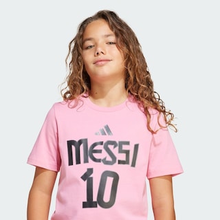 Foto 6 | Playera Messi Nombre Y Número Estampada Niños Adidas Rosa Niños