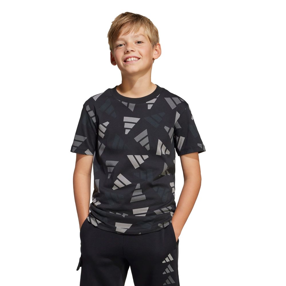Foto 3 pulgar | Playera J  Clbrtn Tee Adidas Negra para Niños