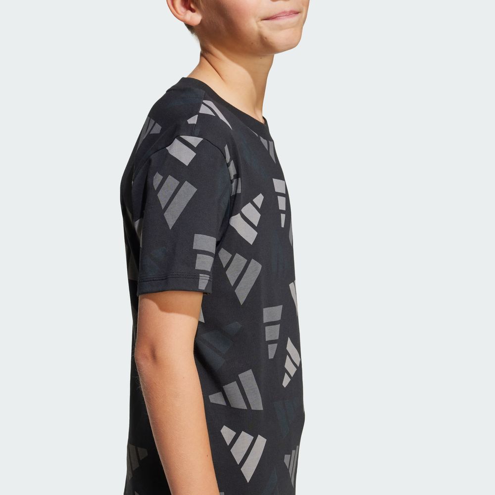 Foto 9 pulgar | Playera J  Clbrtn Tee Adidas Negra para Niños