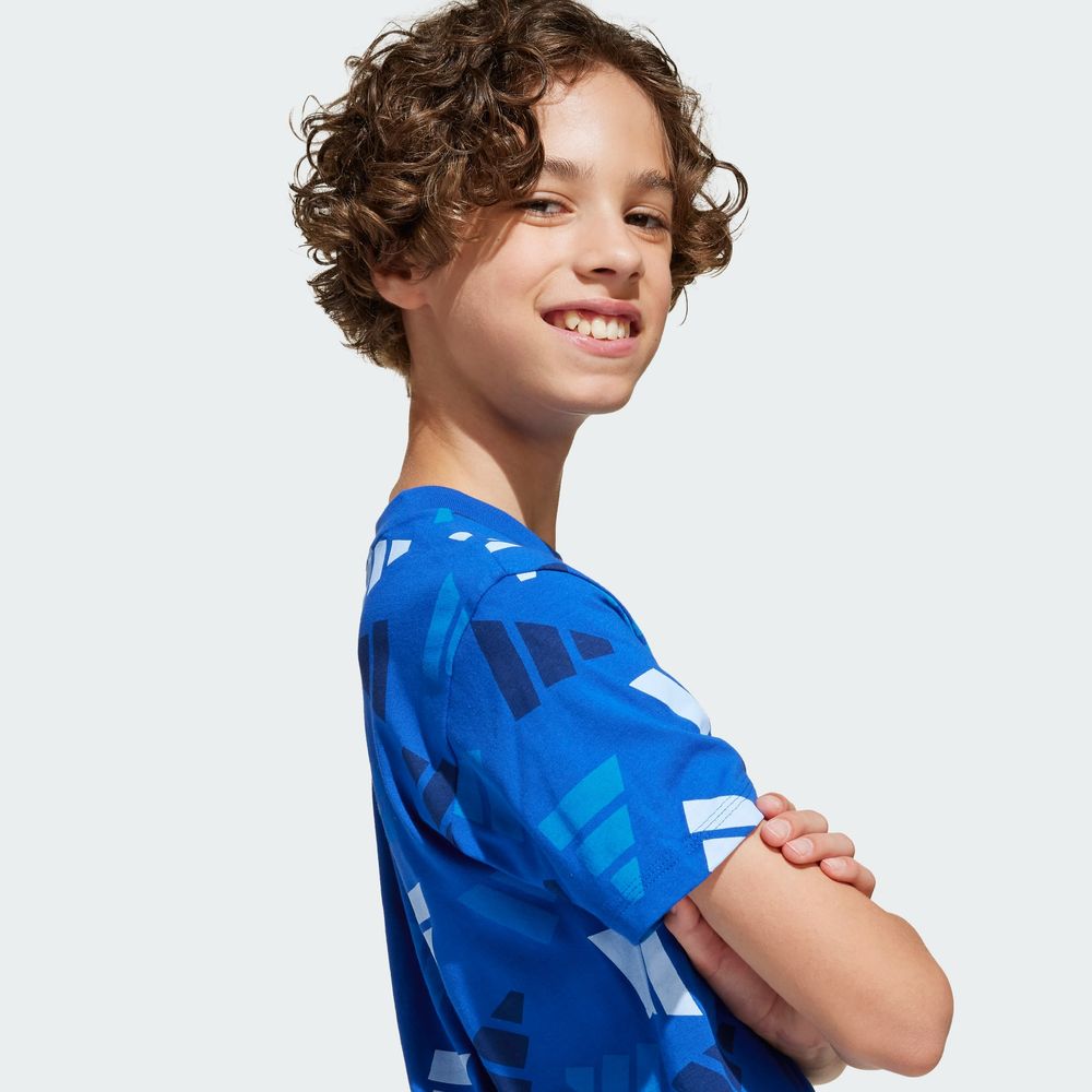 Foto 7 | Playera J  Clbrtn Tee Adidas Azul para Niños