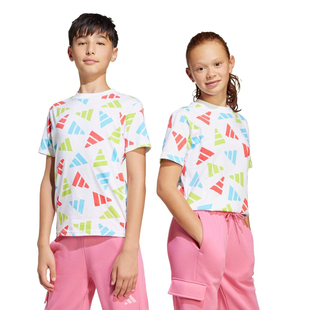 Foto 3 | Playera Adidas J Clbrtn Tee Blanco para Niños