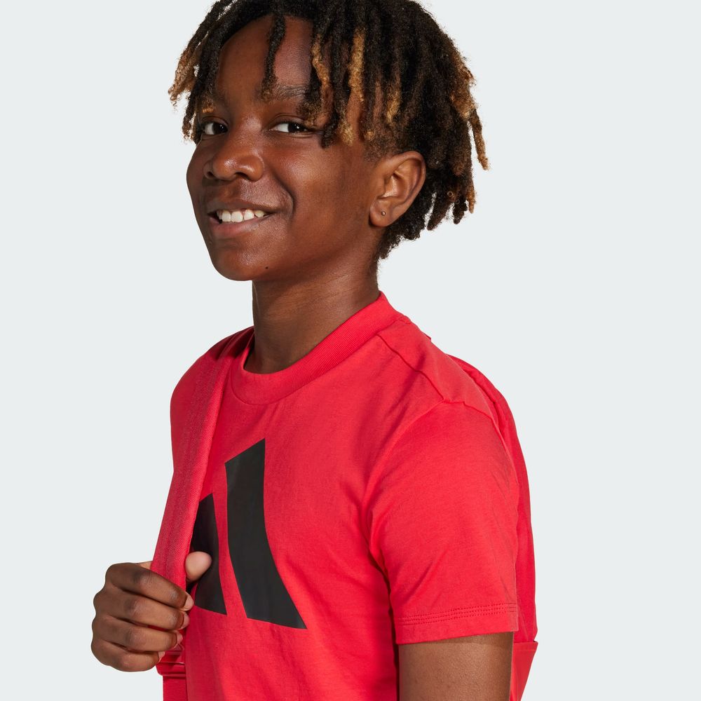Foto 9 pulgar | Playera J BL Tee 160 Adidas Rojo para Niños
