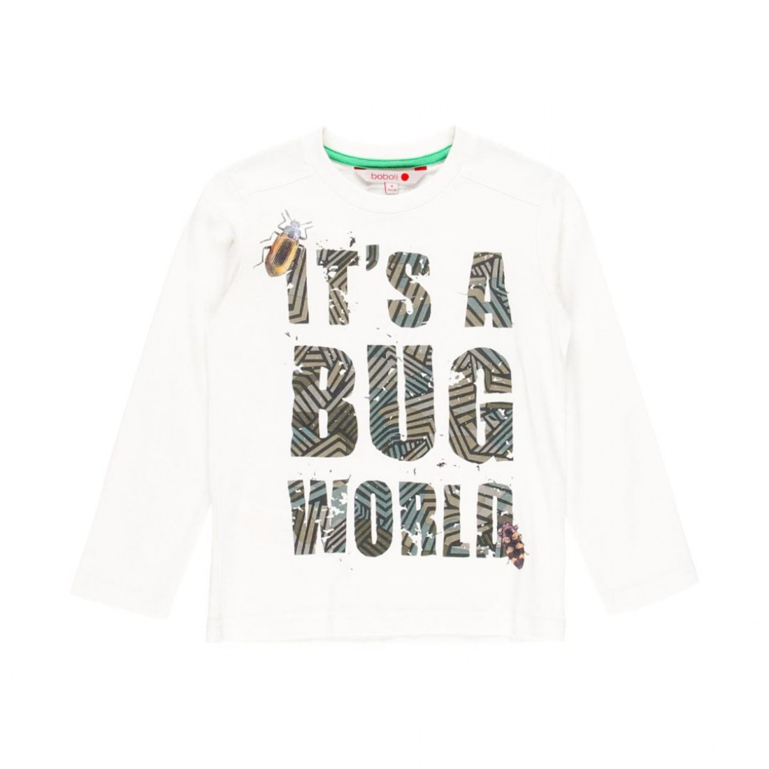 Playera Bug De Manga Larga Niño Boboli