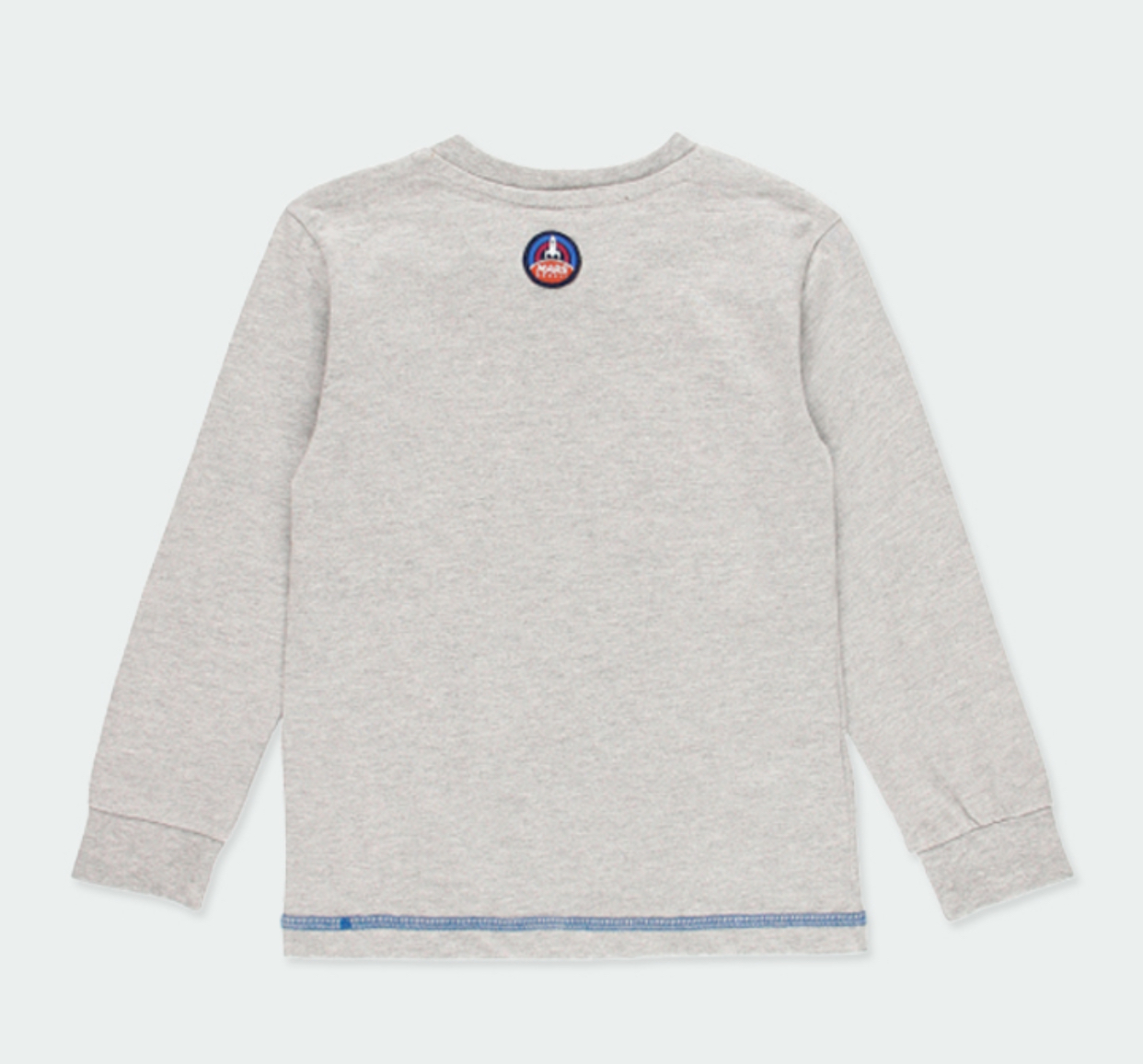 Foto 6 pulgar | Playera Gris De Manga Larga “to The Moon And Never Back” Niño Boboli