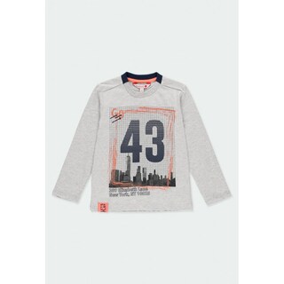 Foto 1 | Playera Gris Manga Larga “go 43” Niño Boboli