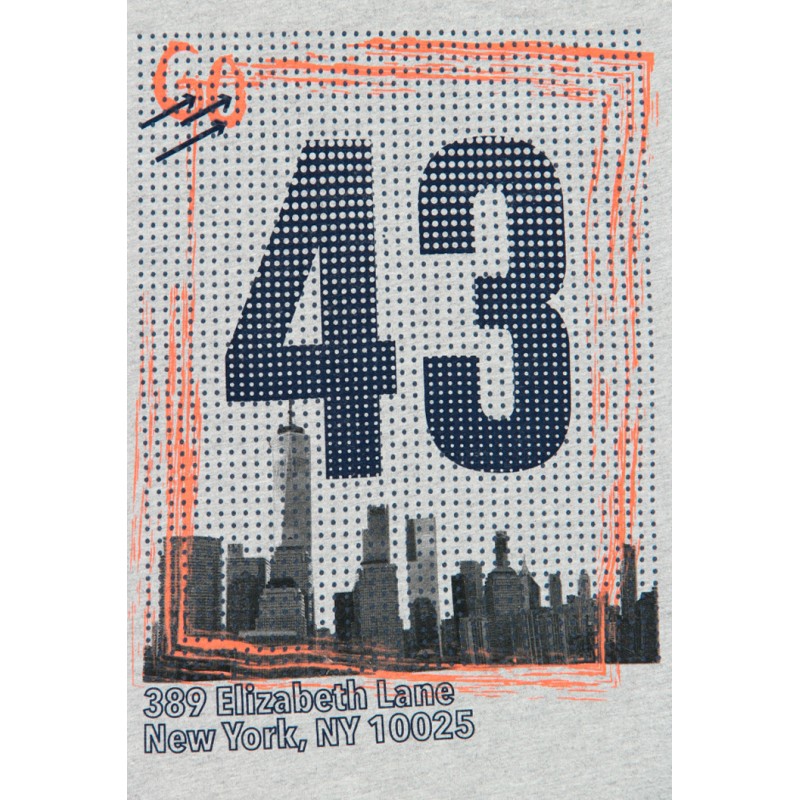 Foto 3 pulgar | Playera Gris Manga Larga “go 43” Niño Boboli