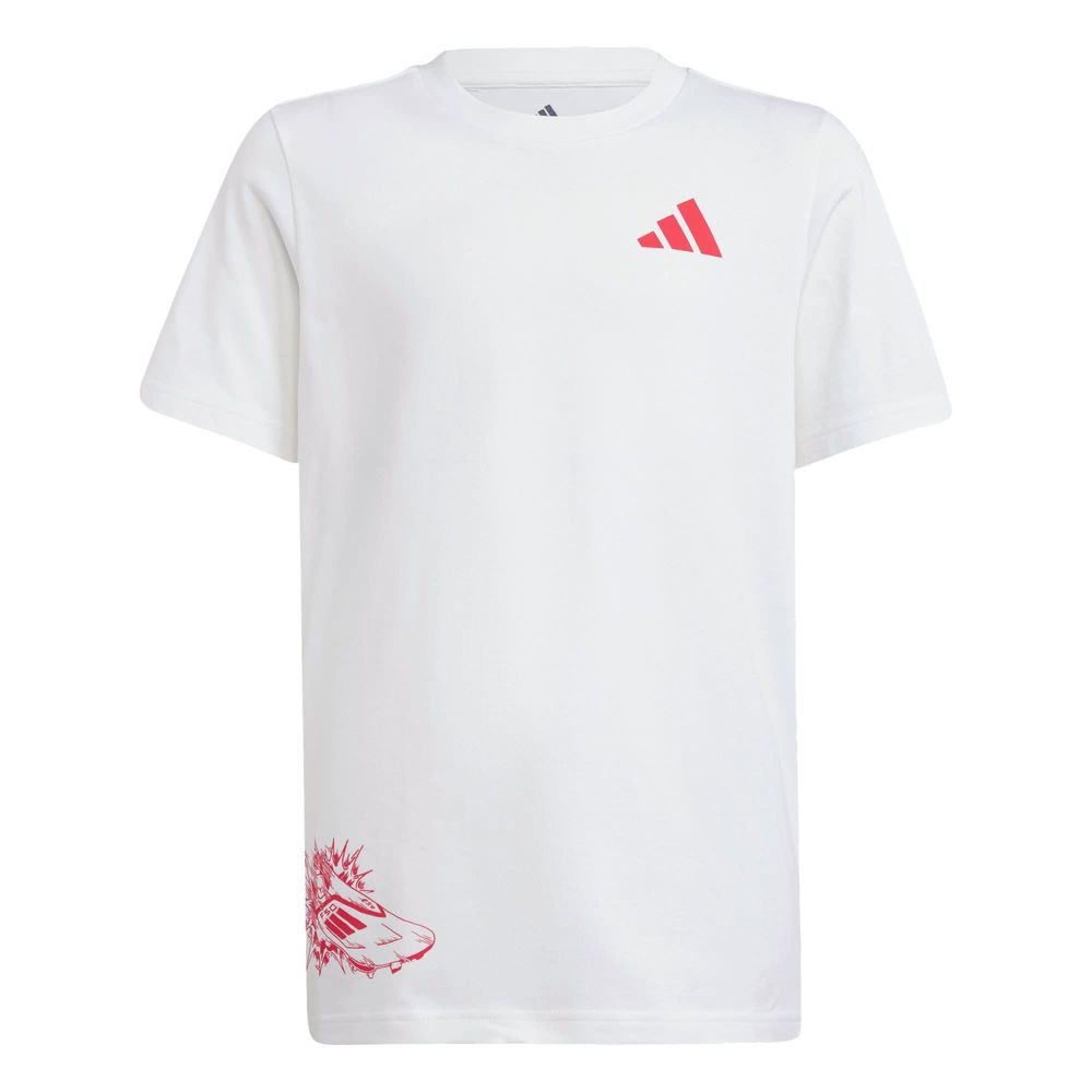 Playera Estampada F50 Signature Graphic Kids Adidas Blanco Niños