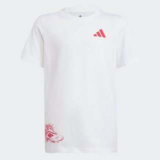Foto 3 | Playera Estampada F50 Signature Graphic Kids Adidas Blanco Niños
