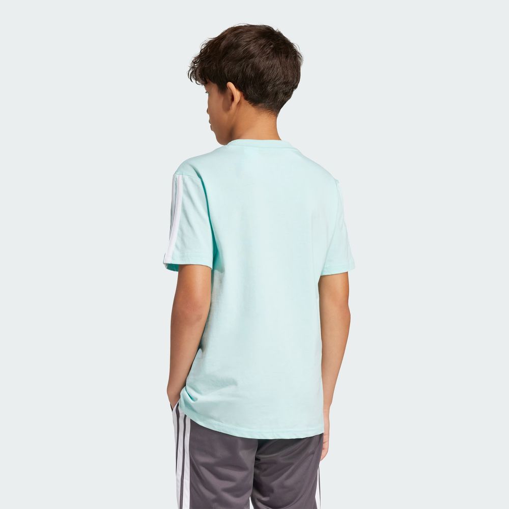 Foto 5 pulgar | Playera Essentials Kids Adidas Turquesa Niños
